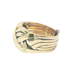 9CT Pre-owned Puzzle Ring (Size Q1/2)